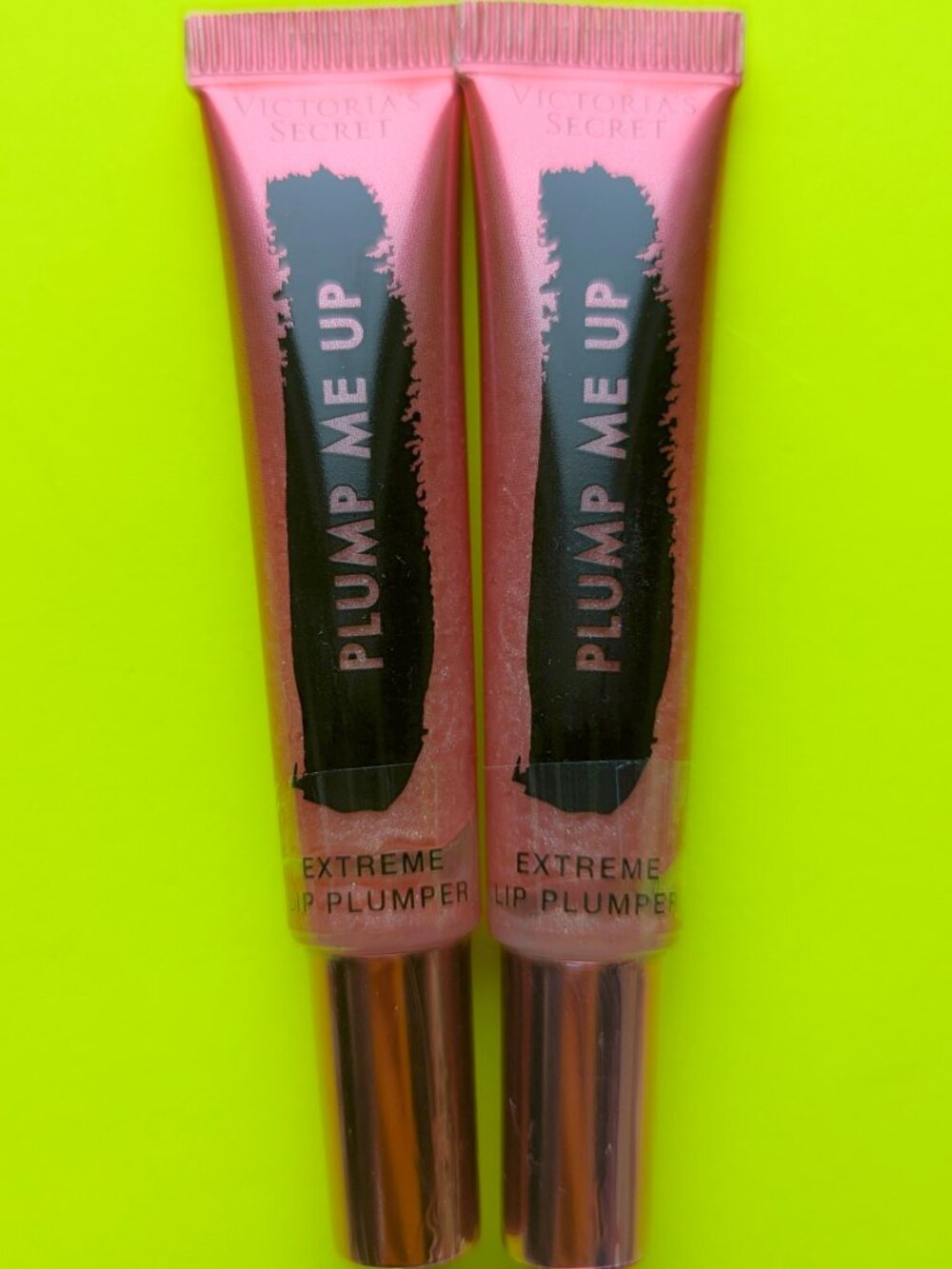 Victoria's Secret Extreme Lip Plumper Plump Me Up Pink Shimmer - Lot of 2